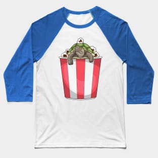 Turtle Popcorn Baseball T-Shirt